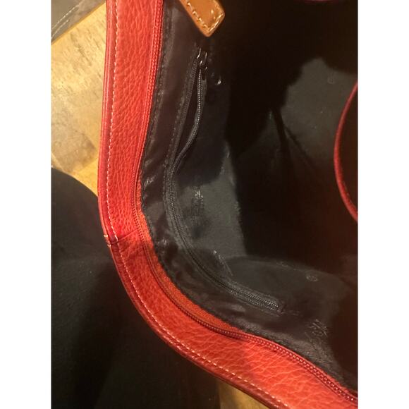 Fossil Jolie Leather Shoulder Bag Orange/Red Medium Size Purse Classic - Picture 7 of 15